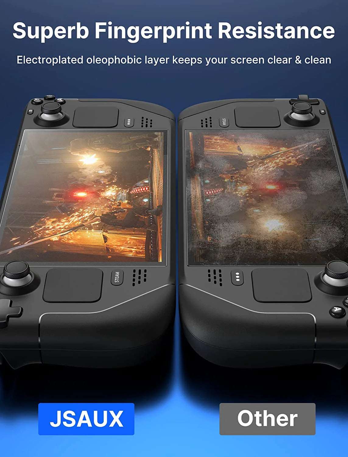 Entspiegeltes Schutzglas für Steam Deck - mit Montagehilfe - LCD & OLED - Image 4